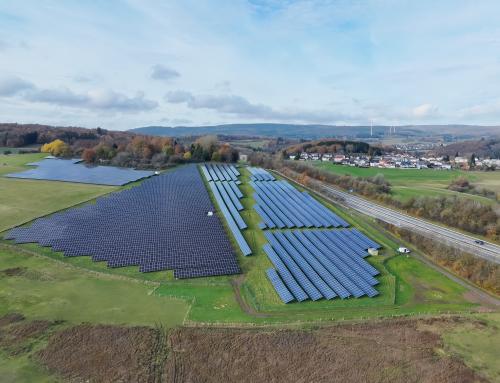 Inbetriebnahme der erweiterten PV-Freiflächenanlage an der A 62 in Sötern