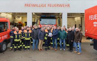 Übergabe des Zuschussbescheides in Wolfersweiler durch Torsten Lang Foto: Ministerium für Inneres, Bauen und Sport
